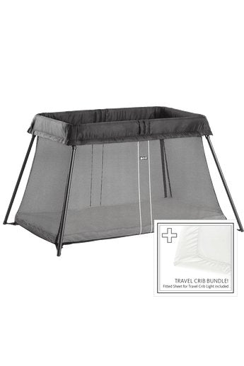 Baby Bjorn Travel Crib Bundle with Fitted Sheet - Shoptadpole