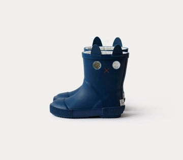 LookiCat Blue Rain Boots With Fur - Shoptadpole