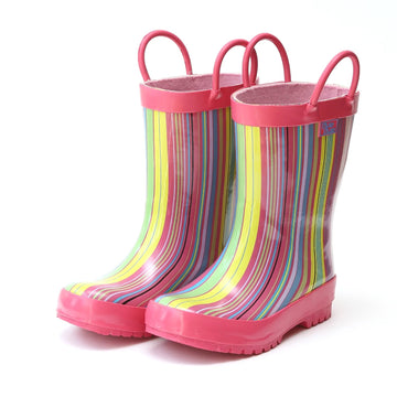 Pluie Pink Stripe Rain Boot - Shoptadpole
